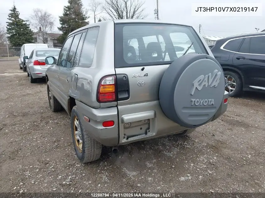 1999 Toyota Rav4 VIN: JT3HP10V7X0219147 Lot: 12288794