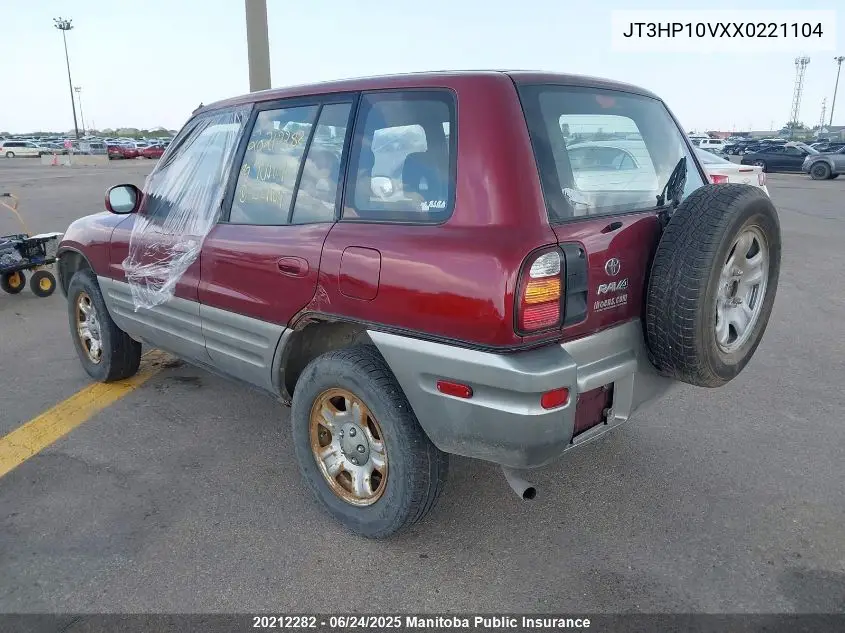 1999 Toyota Rav4 VIN: JT3HP10VXX0221104 Lot: 20212282