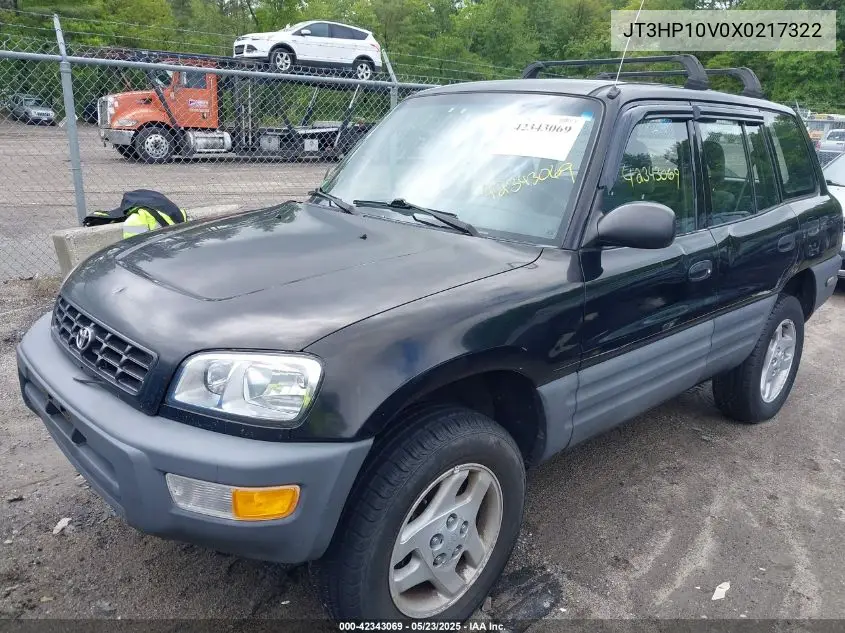 1999 Toyota Rav4 VIN: JT3HP10V0X0217322 Lot: 42343069