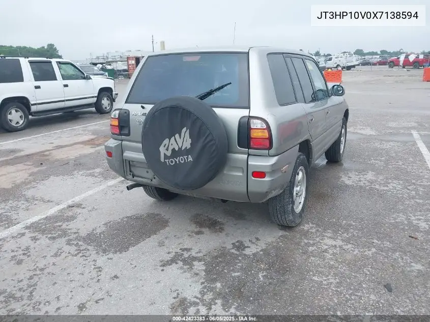 1999 Toyota Rav4 VIN: JT3HP10V0X7138594 Lot: 42423383