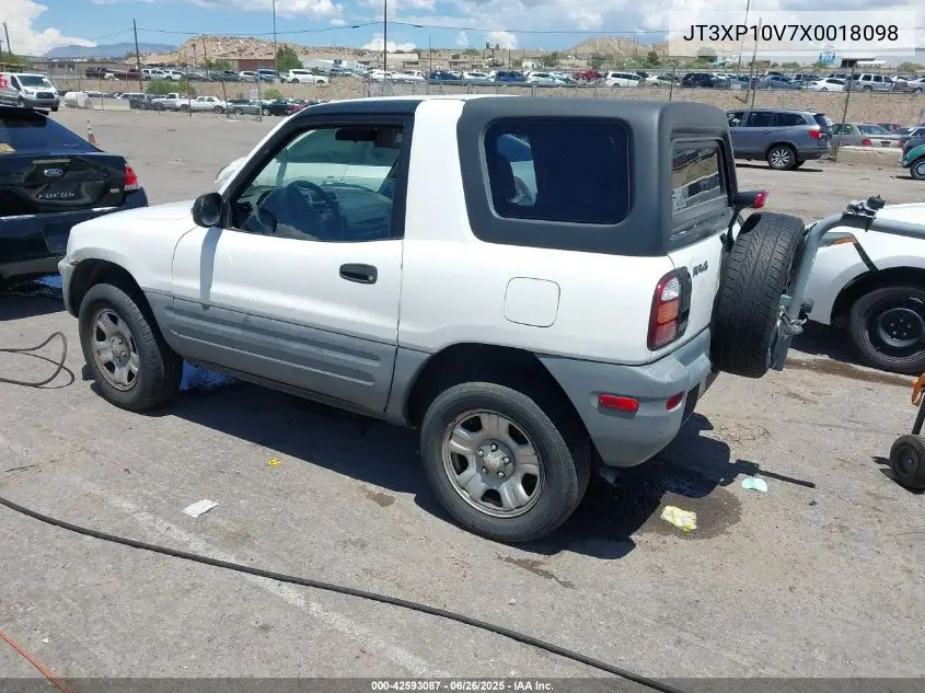 1999 Toyota Rav4 Softtop VIN: JT3XP10V7X0018098 Lot: 42593087