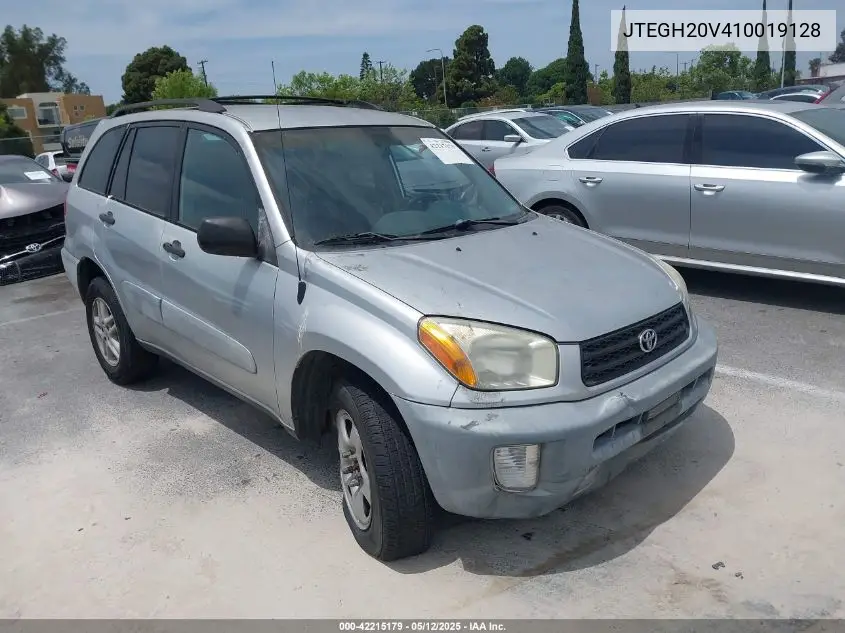 2001 Toyota Rav4 VIN: JTEGH20V410019128 Lot: 42215179