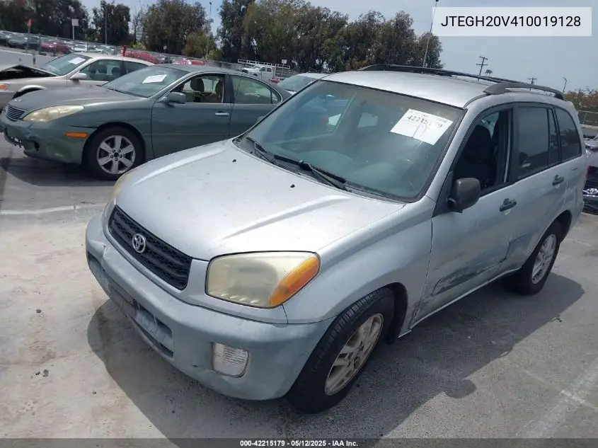 2001 Toyota Rav4 VIN: JTEGH20V410019128 Lot: 42215179
