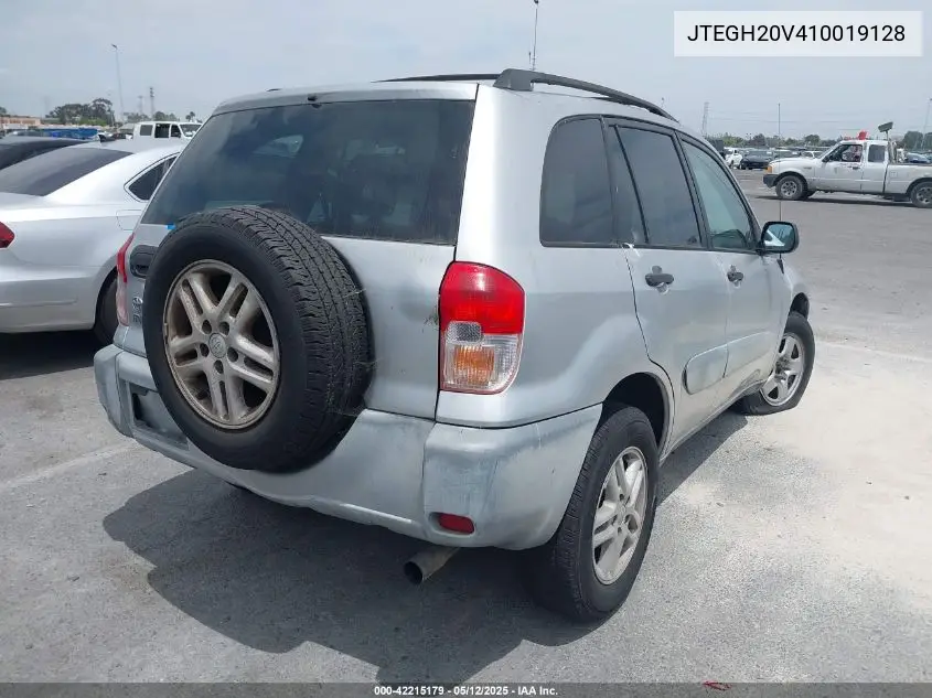 2001 Toyota Rav4 VIN: JTEGH20V410019128 Lot: 42215179