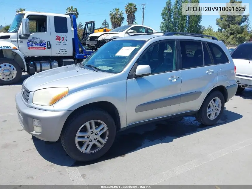 2001 Toyota Rav4 VIN: JTEHH20V910091625 Lot: 42244971