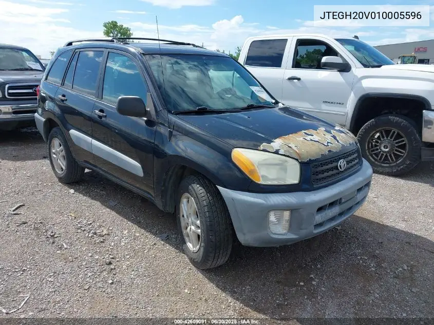 2001 Toyota Rav4 VIN: JTEGH20V010005596 Lot: 42609091