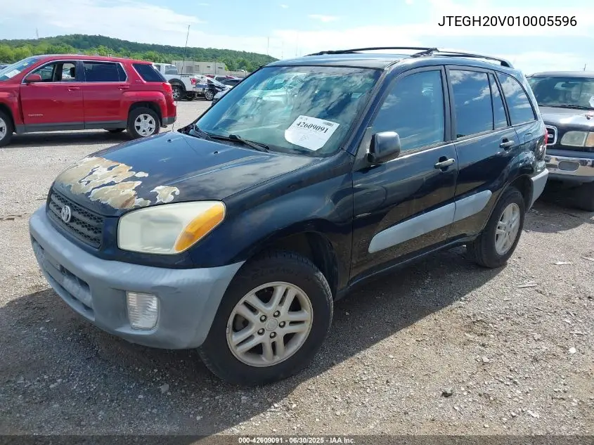 2001 Toyota Rav4 VIN: JTEGH20V010005596 Lot: 42609091