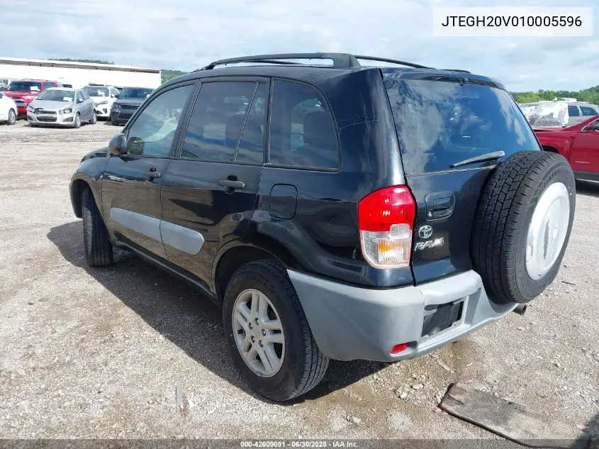 2001 Toyota Rav4 VIN: JTEGH20V010005596 Lot: 42609091