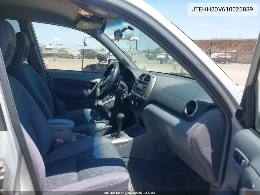 2001 Toyota Rav4 VIN: JTEHH20V610025839 Lot: 42613151