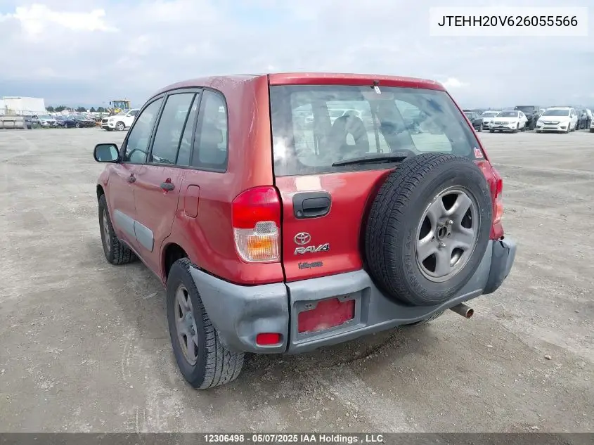 2002 Toyota Rav4 VIN: JTEHH20V626055566 Lot: 12306498