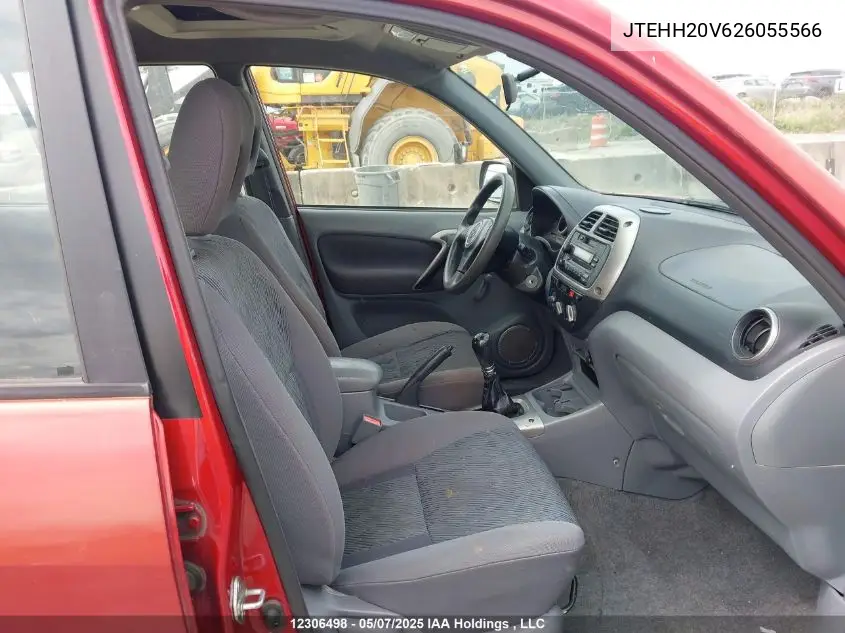 2002 Toyota Rav4 VIN: JTEHH20V626055566 Lot: 12306498
