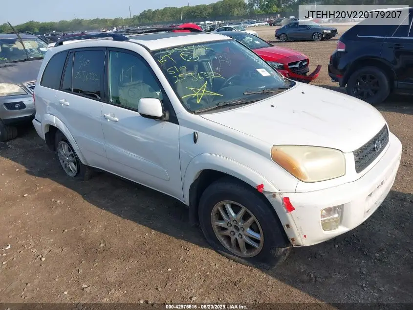 2002 Toyota Rav4 VIN: JTEHH20V220179207 Lot: 42575616