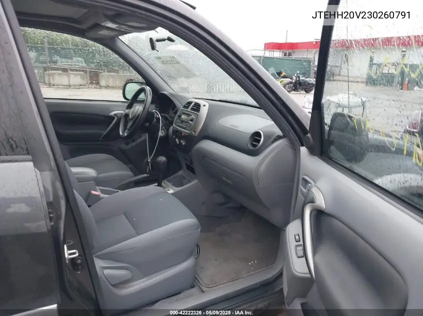 2003 Toyota Rav4 VIN: JTEHH20V230260791 Lot: 42222326