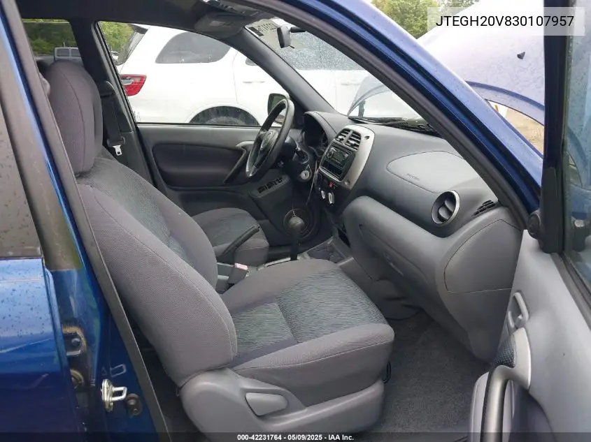 2003 Toyota Rav4 VIN: JTEGH20V830107957 Lot: 42231764