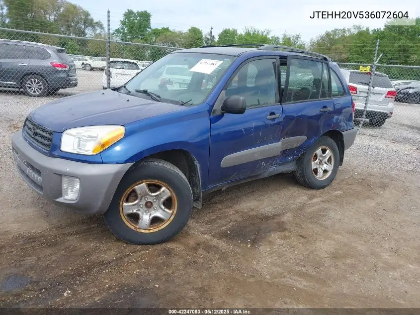 2003 Toyota Rav4 VIN: JTEHH20V536072604 Lot: 42247083