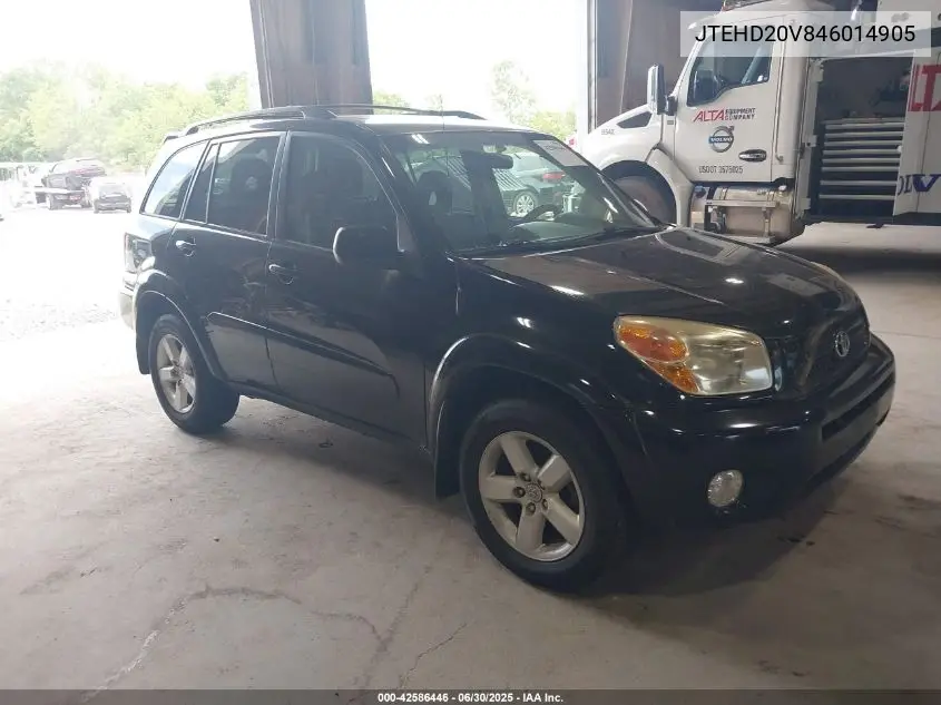 2004 Toyota Rav4 VIN: JTEHD20V846014905 Lot: 42586446