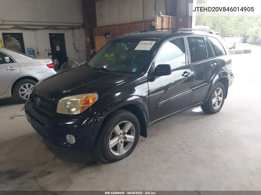 2004 Toyota Rav4 VIN: JTEHD20V846014905 Lot: 42586446