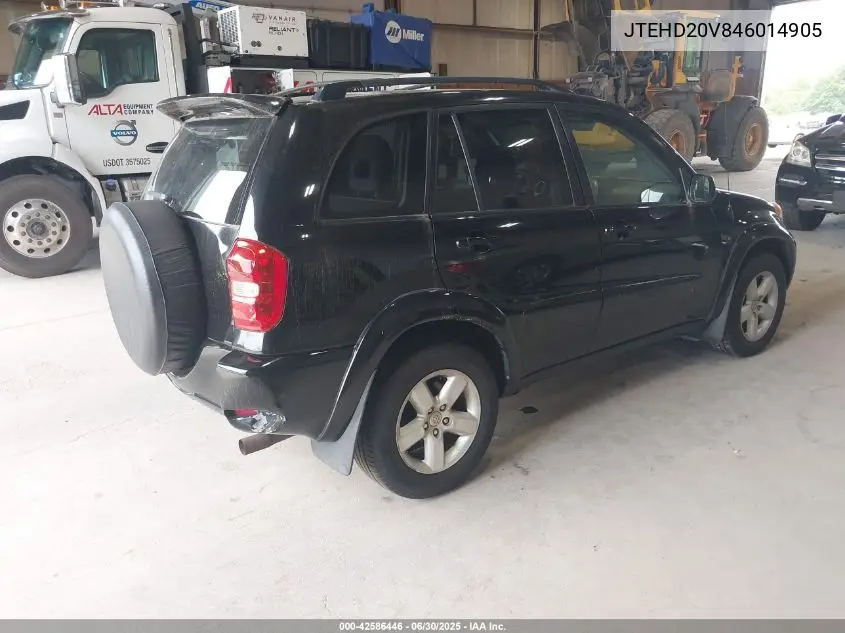 2004 Toyota Rav4 VIN: JTEHD20V846014905 Lot: 42586446