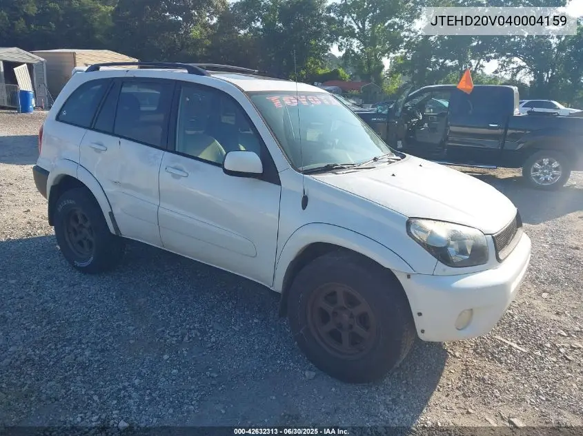 2004 Toyota Rav4 VIN: JTEHD20V040004159 Lot: 42632313