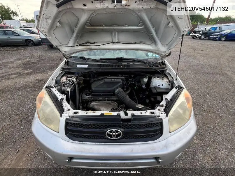 2004 Toyota Rav4 VIN: JTEHD20V546017132 Lot: 42647116