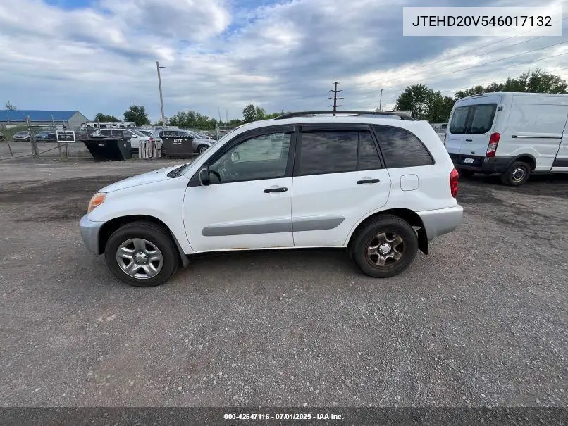 2004 Toyota Rav4 VIN: JTEHD20V546017132 Lot: 42647116
