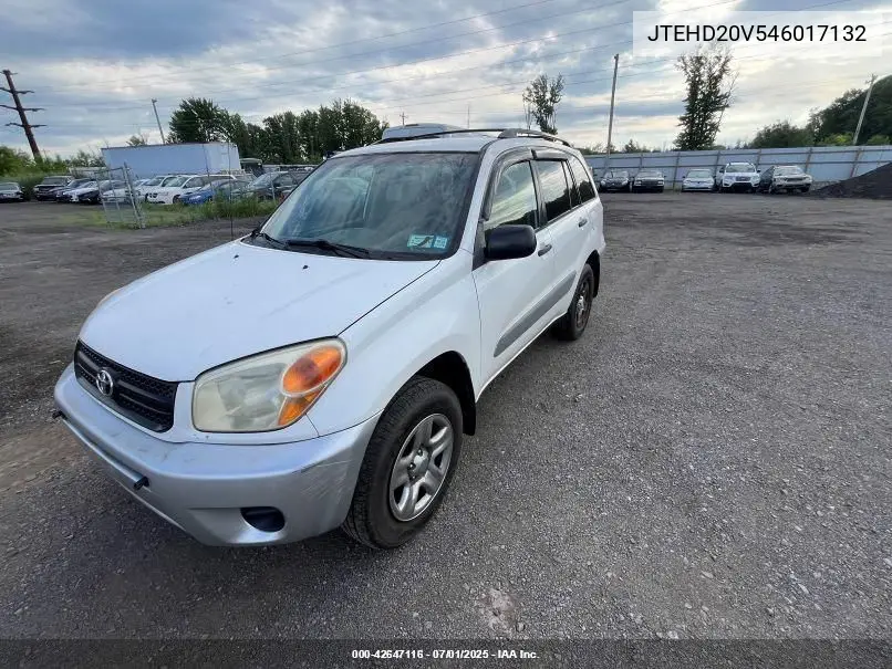 2004 Toyota Rav4 VIN: JTEHD20V546017132 Lot: 42647116