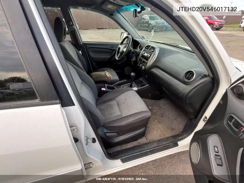 2004 Toyota Rav4 VIN: JTEHD20V546017132 Lot: 42647116
