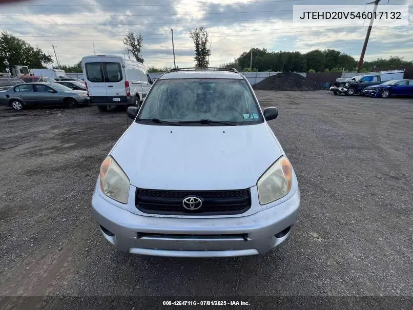 2004 Toyota Rav4 VIN: JTEHD20V546017132 Lot: 42647116