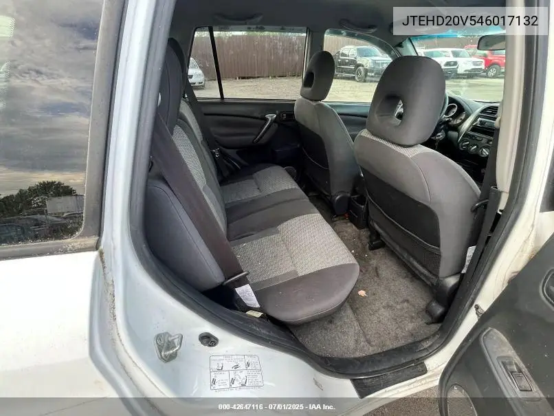 2004 Toyota Rav4 VIN: JTEHD20V546017132 Lot: 42647116
