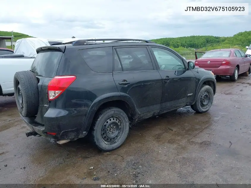 2007 Toyota Rav4 Sport VIN: JTMBD32V675105923 Lot: 42238850