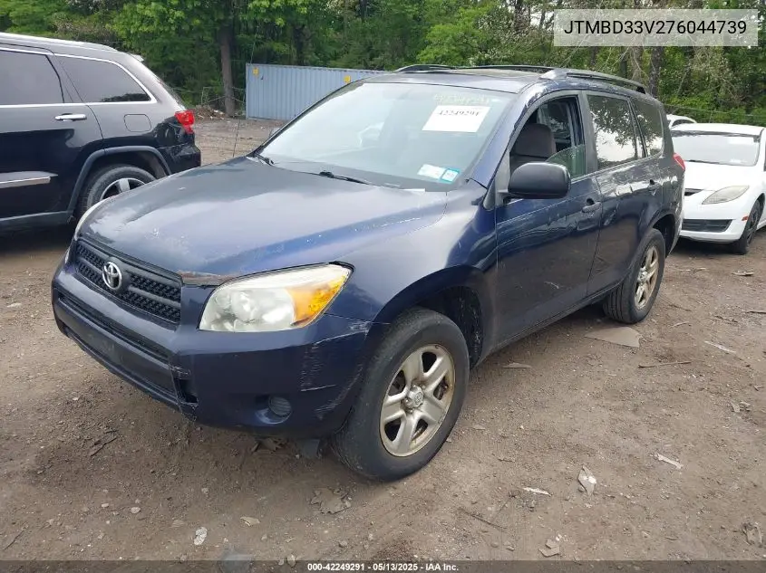 2007 Toyota Rav4 VIN: JTMBD33V276044739 Lot: 42249291