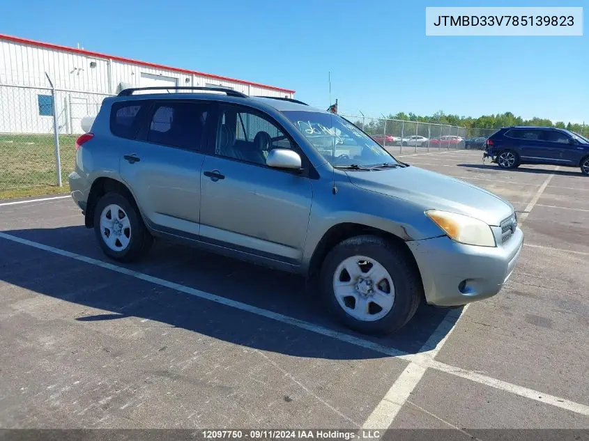 2008 Toyota Rav4 VIN: JTMBD33V785139823 Lot: 12097750