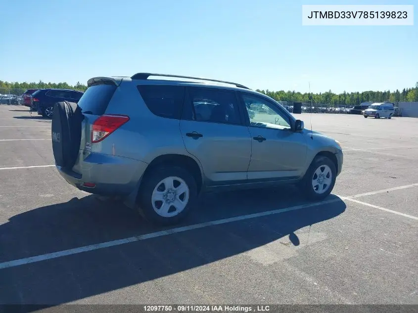 2008 Toyota Rav4 VIN: JTMBD33V785139823 Lot: 12097750