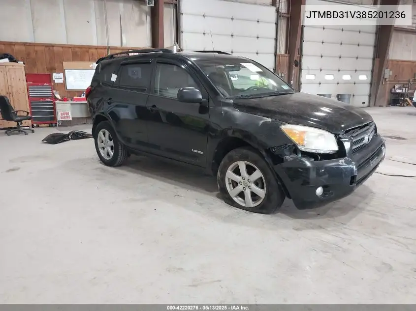 2008 Toyota Rav4 Limited VIN: JTMBD31V385201236 Lot: 42220276