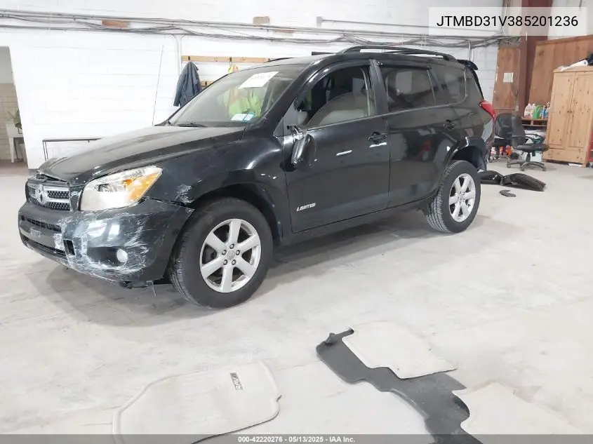 2008 Toyota Rav4 Limited VIN: JTMBD31V385201236 Lot: 42220276