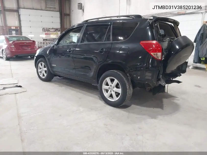 2008 Toyota Rav4 Limited VIN: JTMBD31V385201236 Lot: 42220276