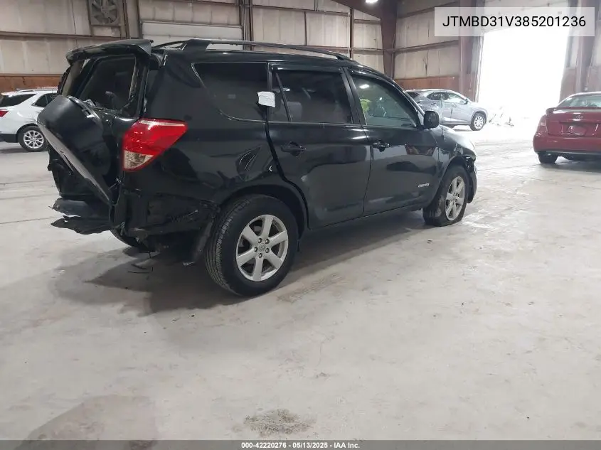 2008 Toyota Rav4 Limited VIN: JTMBD31V385201236 Lot: 42220276