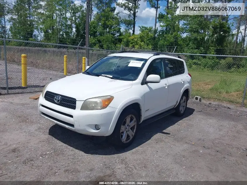 2008 Toyota Rav4 Sport VIN: JTMZD32V886067069 Lot: 42574256