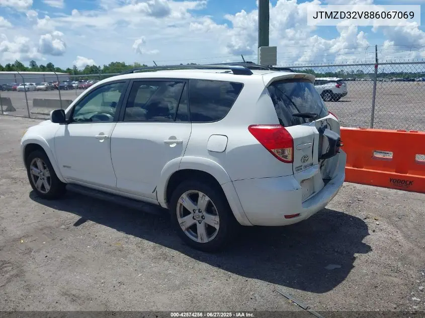 2008 Toyota Rav4 Sport VIN: JTMZD32V886067069 Lot: 42574256