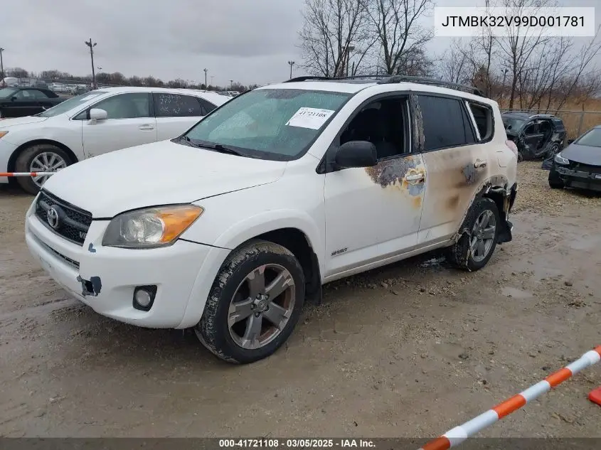 2009 Toyota Rav4 Sport V6 VIN: JTMBK32V99D001781 Lot: 41721108