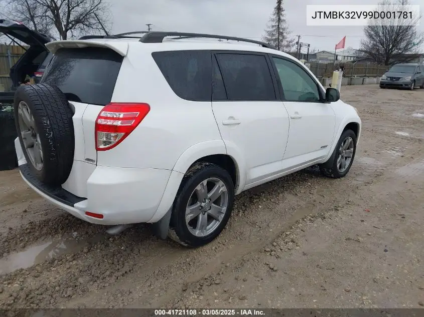 2009 Toyota Rav4 Sport V6 VIN: JTMBK32V99D001781 Lot: 41721108