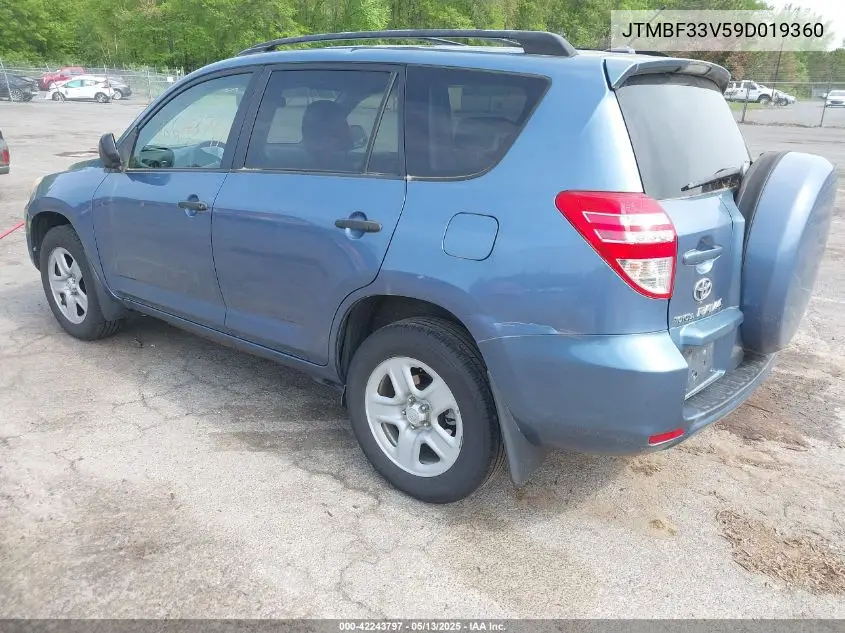 2009 Toyota Rav4 VIN: JTMBF33V59D019360 Lot: 42243797