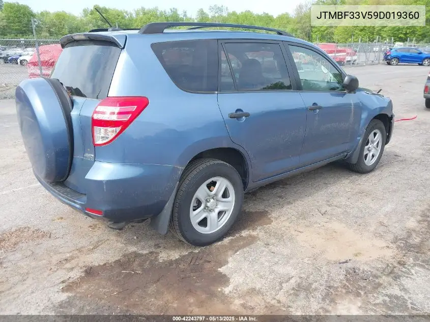 2009 Toyota Rav4 VIN: JTMBF33V59D019360 Lot: 42243797