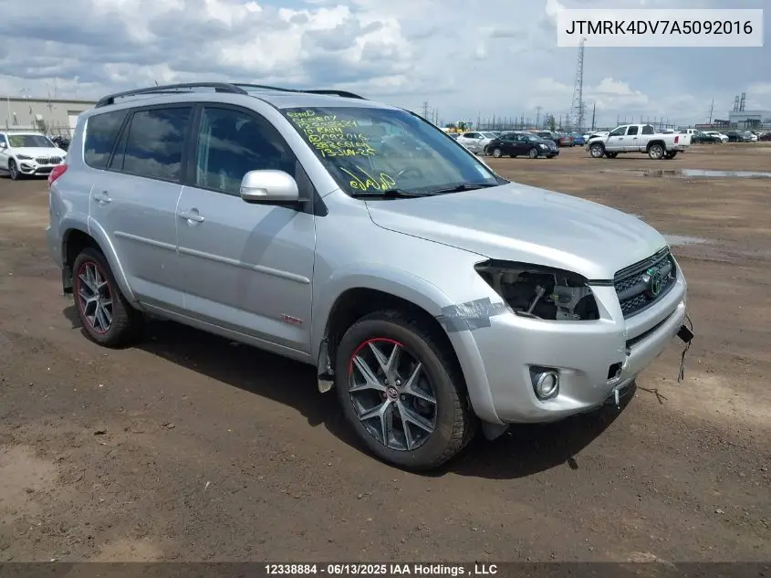 2010 Toyota Rav4 Sport V6 VIN: JTMRK4DV7A5092016 Lot: 12338884