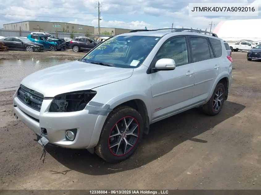 2010 Toyota Rav4 Sport V6 VIN: JTMRK4DV7A5092016 Lot: 12338884