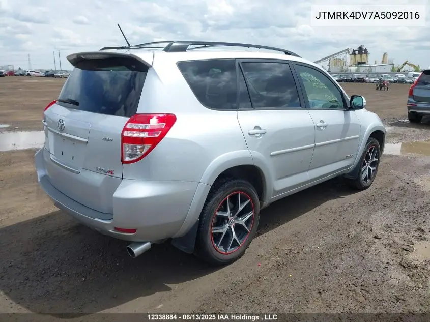 2010 Toyota Rav4 Sport V6 VIN: JTMRK4DV7A5092016 Lot: 12338884