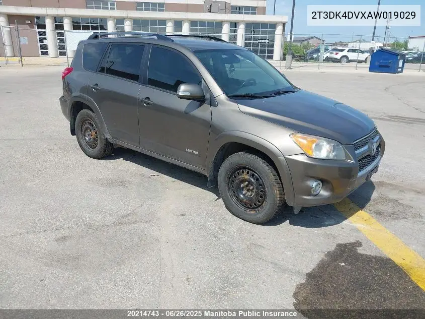 2010 Toyota Rav4 Limited V6 VIN: 2T3DK4DVXAW019029 Lot: 20214743