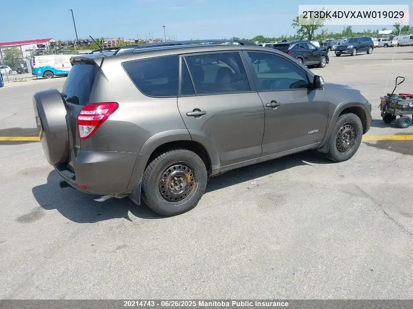 2010 Toyota Rav4 Limited V6 VIN: 2T3DK4DVXAW019029 Lot: 20214743