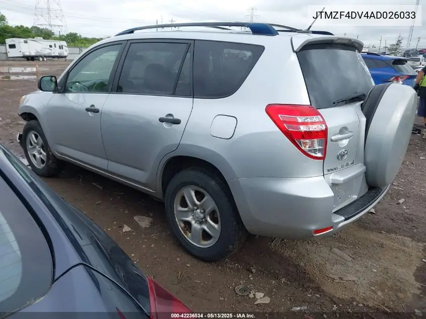 2010 Toyota Rav4 VIN: JTMZF4DV4AD026033 Lot: 42236534