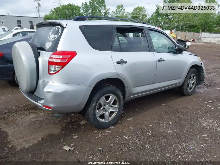 2010 Toyota Rav4 VIN: JTMZF4DV4AD026033 Lot: 42236534